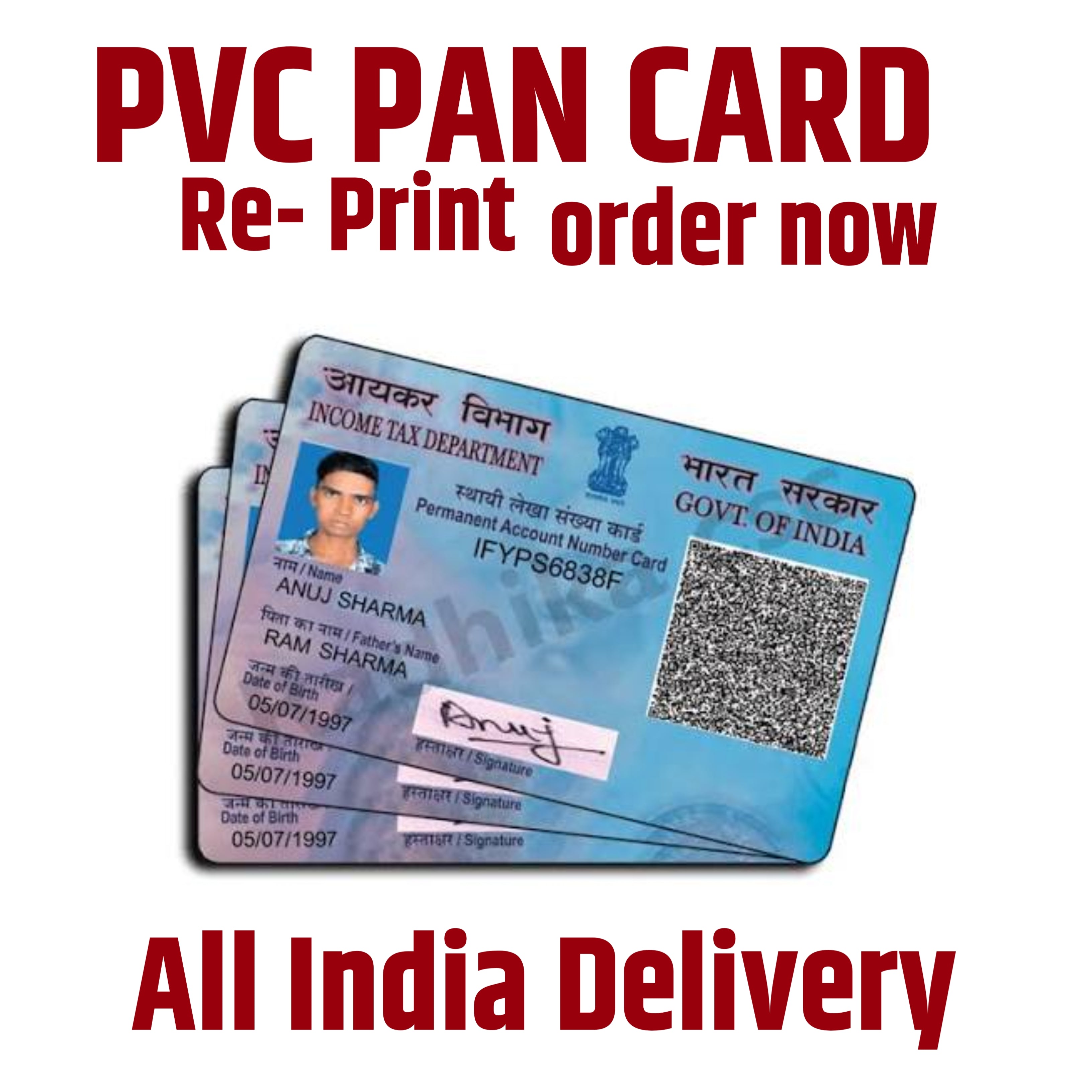 RE-PRINT Pan Card